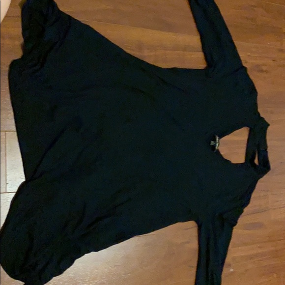 Heart Soul Tops - Black top with built in chocker